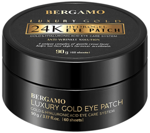 Bergamo~Подтягивающие гидрогелевые патчи с золотом~Hidden Solution anti-wrinkle Gel Eye & Lip Patch