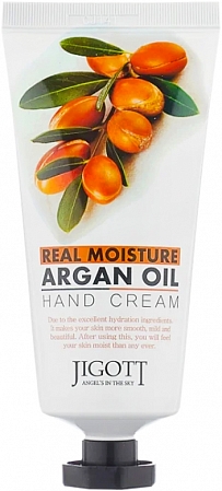 Jigott~Крем для рук с маслом арганы~Real Moisture Hand Cream Argana
