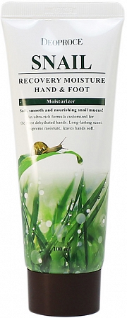 Deoproce~Увлажняющий крем для рук и тела с муцином улитки~Snail Recovery Moisture Hand & Body