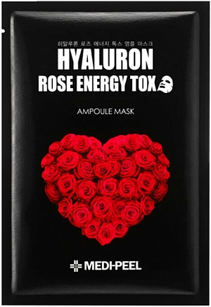 MediPeel~Антивозрастная тканевая маска с розой~Hyaluron 100 Rose Energy Tox