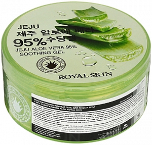 Royal Skin~Успокаивающий многофункциональный гель для лица и тела с 95% содержанием Aloe