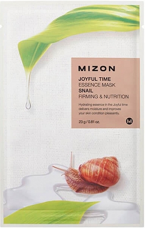 MIZON~Тканевая маска с экстрактом улиточного муцина~Joyful Time Essence Mask Snail
