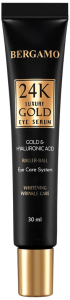 Bergamo~Глубокоувлажняющая сыворотка для области вокруг глаз с золотом~Luxury Gold Eye Serum