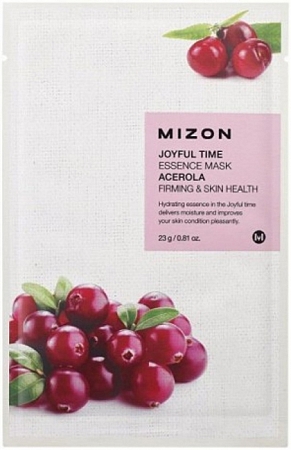 MIZON~Тканевая маска с экстрактом барбадосской вишни~Joyful Time Essence Mask Acerola