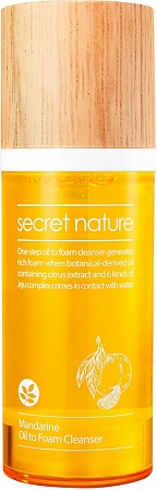 Secret Nature~Гидрофильное масло-пенка с экстрактом мандарина~Mandarine Oil to Foam Cleanser